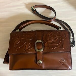 Patricia Nash Amara top Handle leather bag